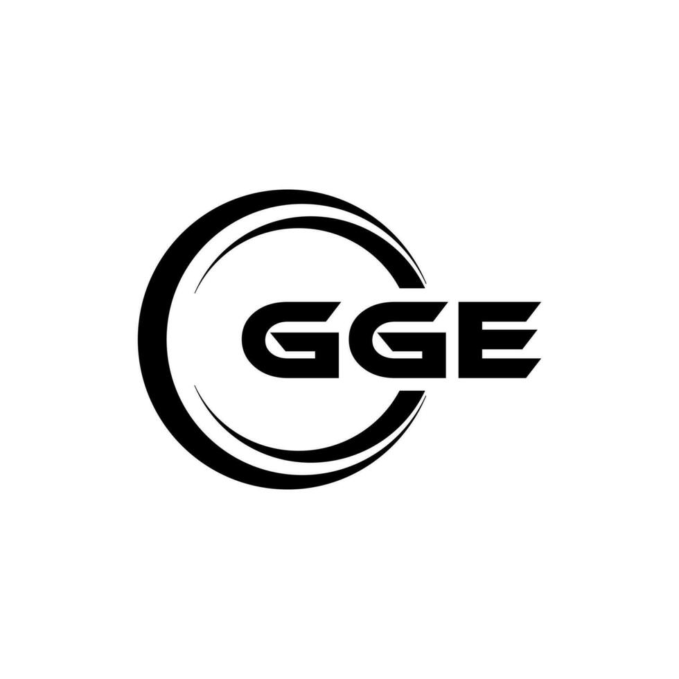 GGE Logo Design, Inspiration for a Unique Identity. Modern Elegance and Creative Design. Watermark Your Success with the Striking this Logo. vector
