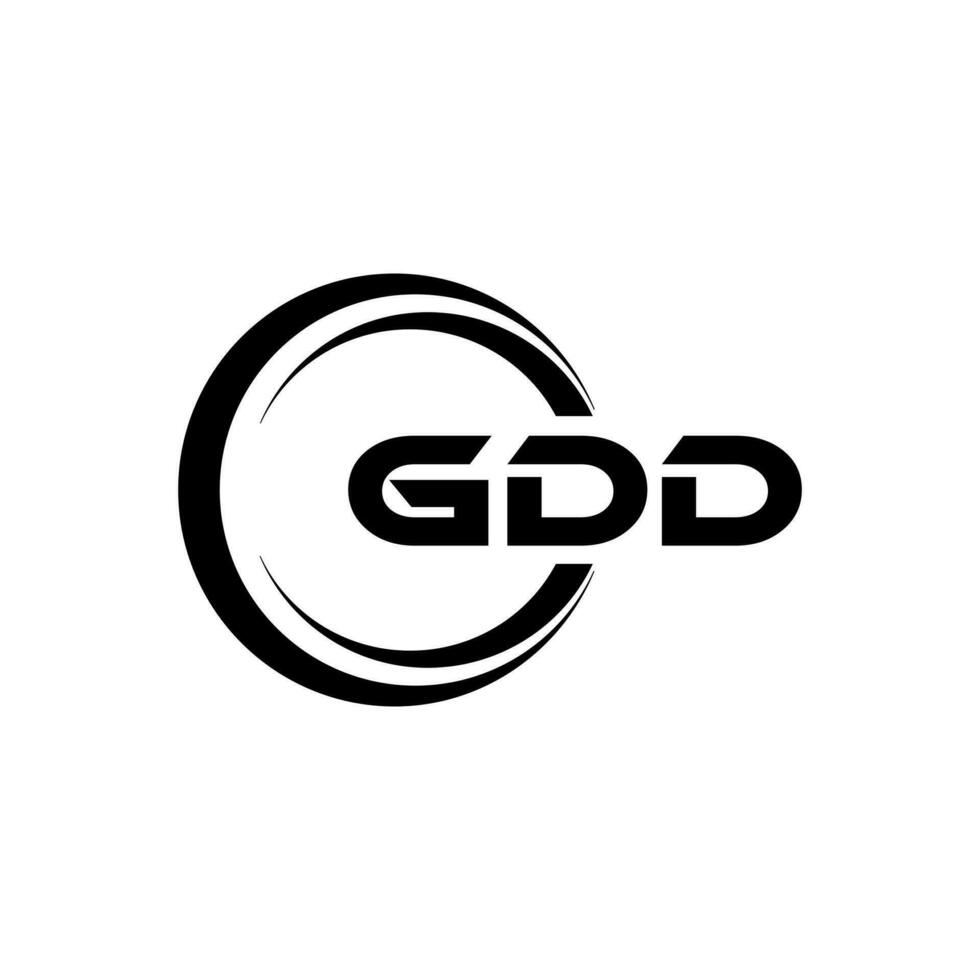 GDD Logo Design, Inspiration for a Unique Identity. Modern Elegance and Creative Design. Watermark Your Success with the Striking this Logo. vector