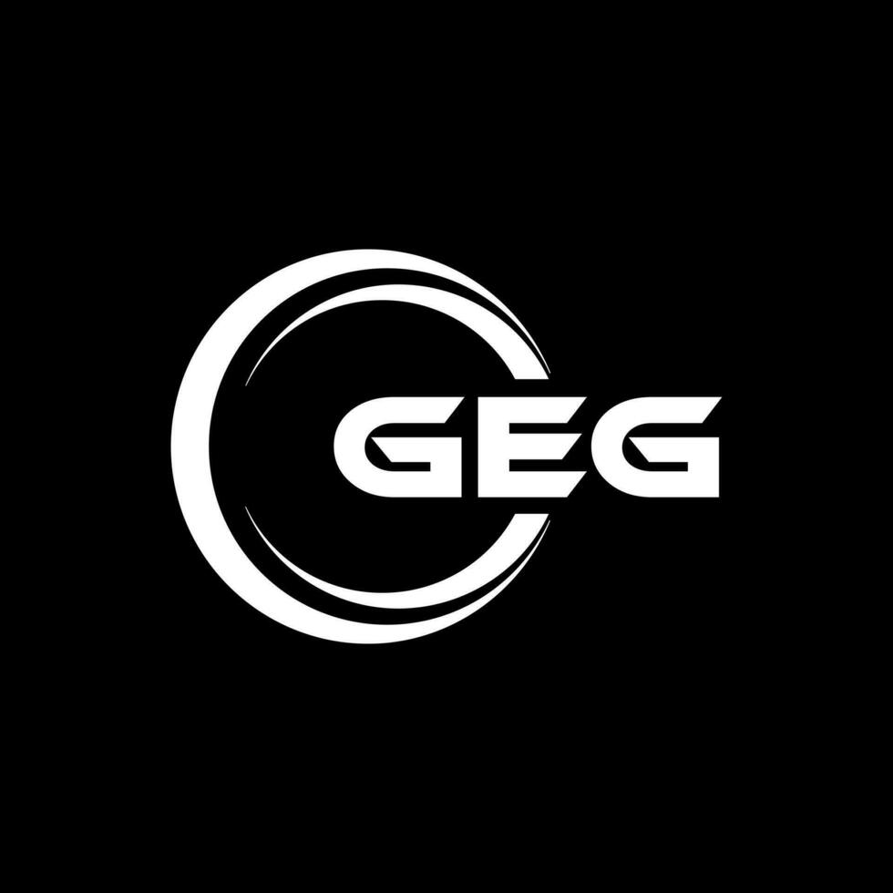 geg logo diseño, inspiración para un único identidad. moderno elegancia y creativo diseño. filigrana tu éxito con el sorprendentes esta logo. vector