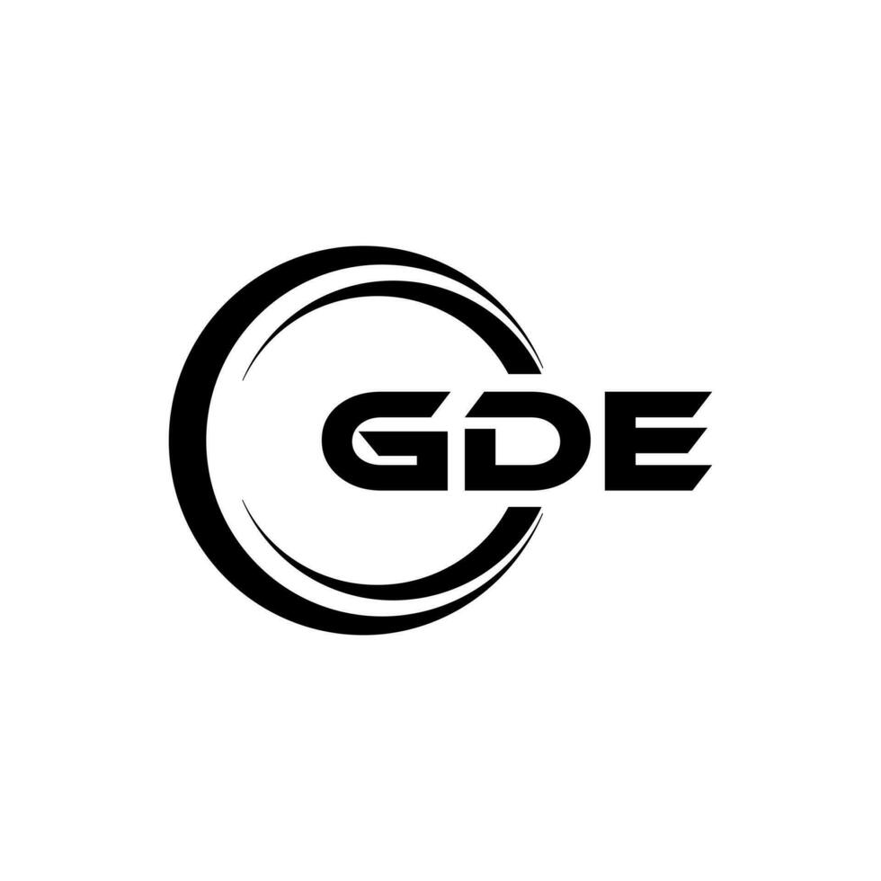 GDE Logo Design, Inspiration for a Unique Identity. Modern Elegance and Creative Design. Watermark Your Success with the Striking this Logo. vector