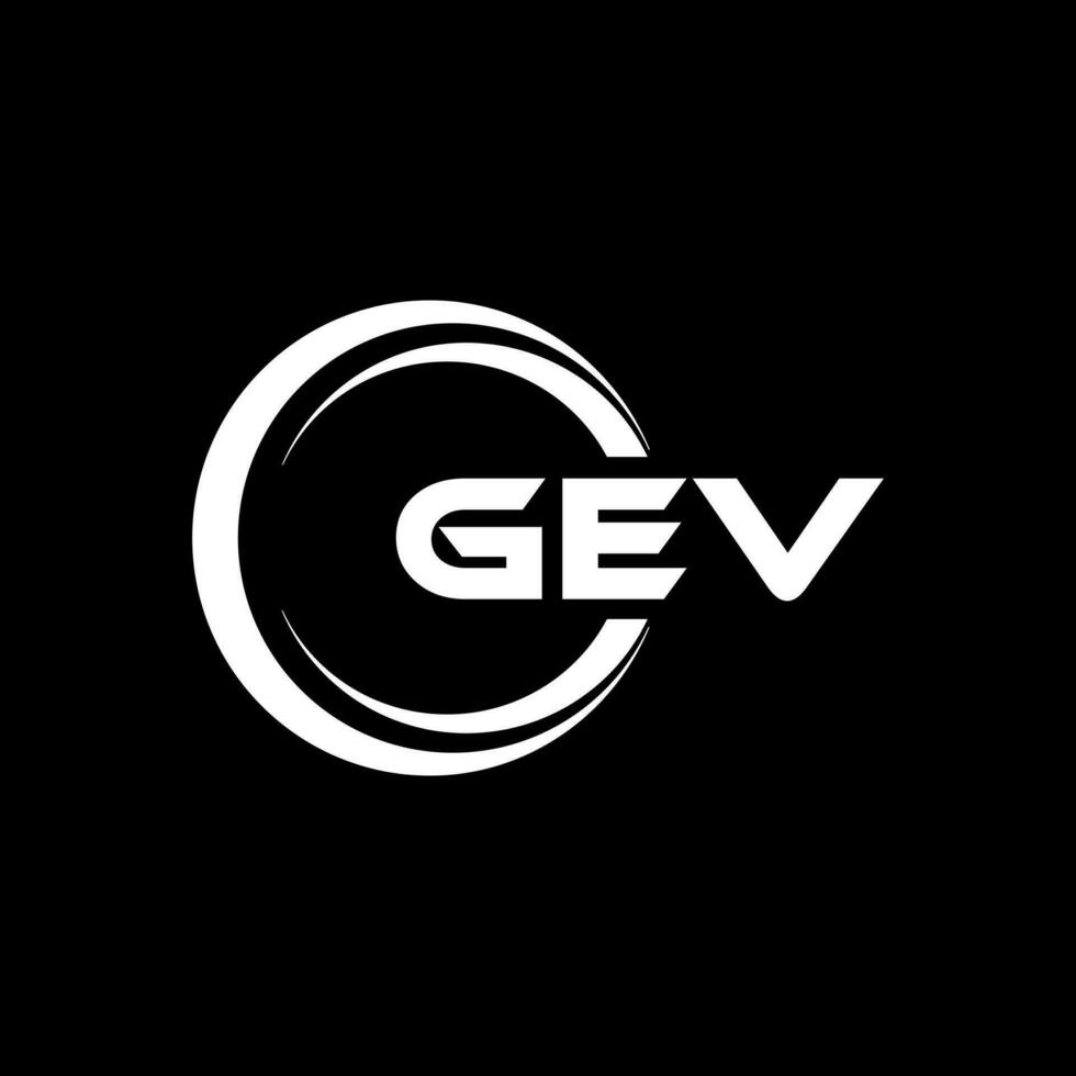 GEV Logo Design, Inspiration for a Unique Identity. Modern Elegance and Creative Design. Watermark Your Success with the Striking this Logo. vector