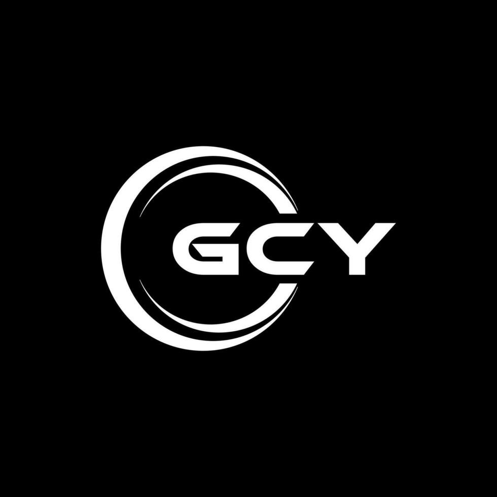 gcy logo diseño, inspiración para un único identidad. moderno elegancia y creativo diseño. filigrana tu éxito con el sorprendentes esta logo. vector