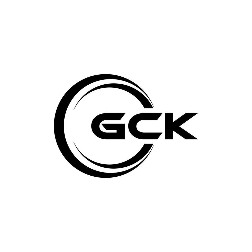 GCK Logo Design, Inspiration for a Unique Identity. Modern Elegance and Creative Design. Watermark Your Success with the Striking this Logo. vector