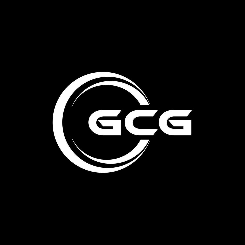 gcg logo diseño, inspiración para un único identidad. moderno elegancia y creativo diseño. filigrana tu éxito con el sorprendentes esta logo. vector