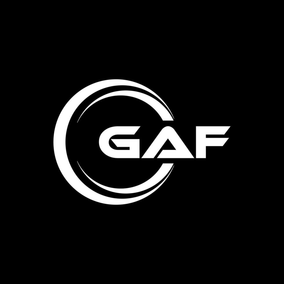GAF Logo Design, Inspiration for a Unique Identity. Modern Elegance and Creative Design. Watermark Your Success with the Striking this Logo. vector