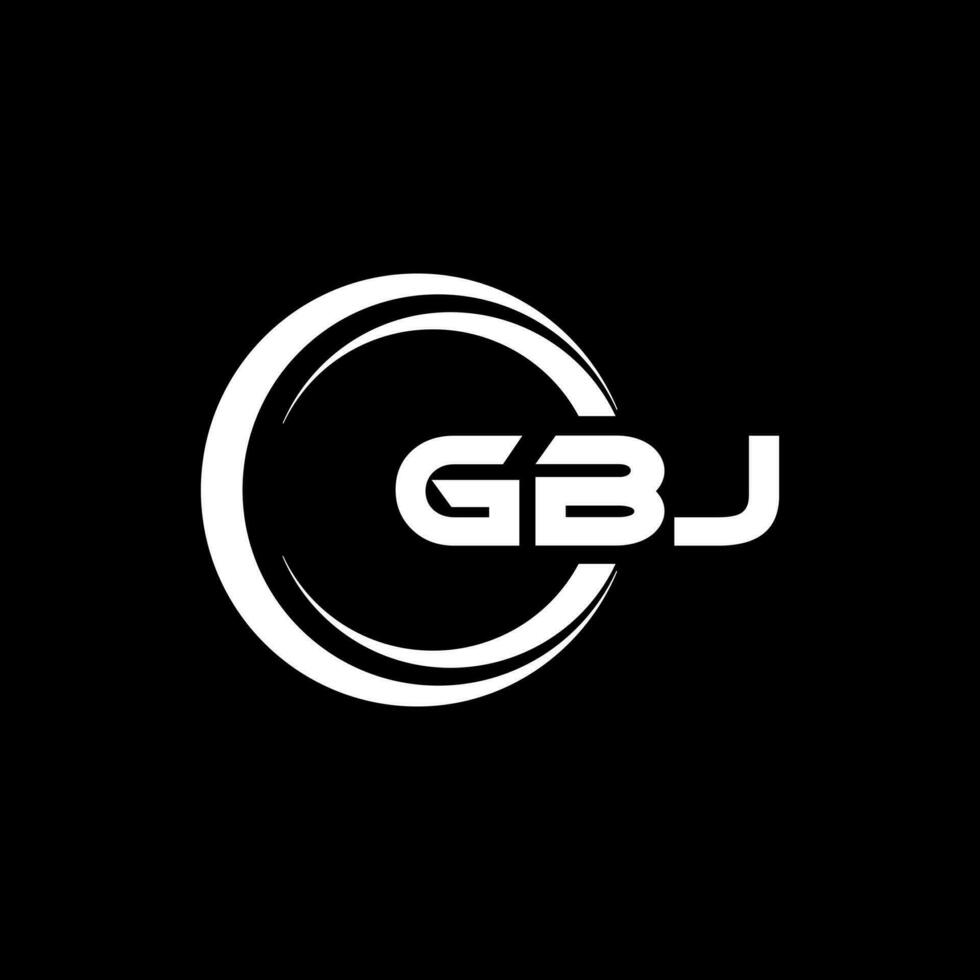 gbj logo diseño, inspiración para un único identidad. moderno elegancia y creativo diseño. filigrana tu éxito con el sorprendentes esta logo. vector