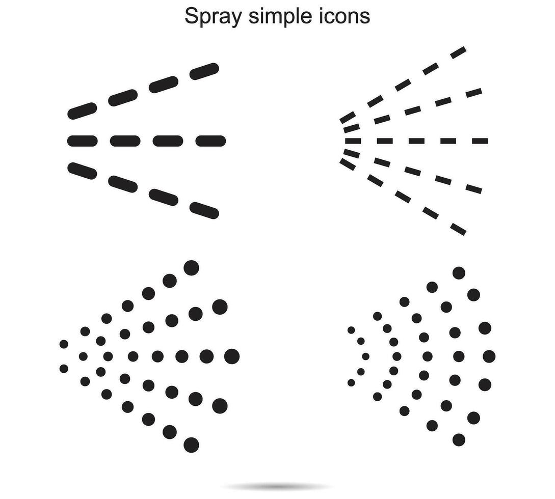 Spray simple icons, vector illustration.