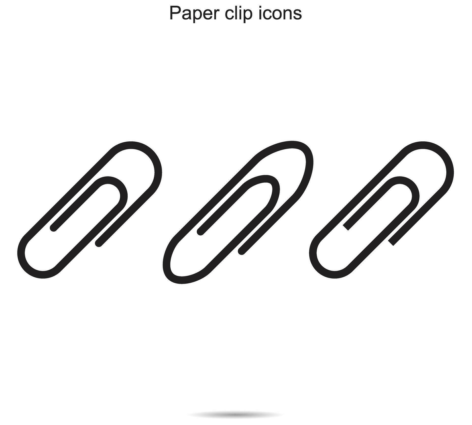 Paper clip icons, vector illustration. 28282562 Vector Art at Vecteezy