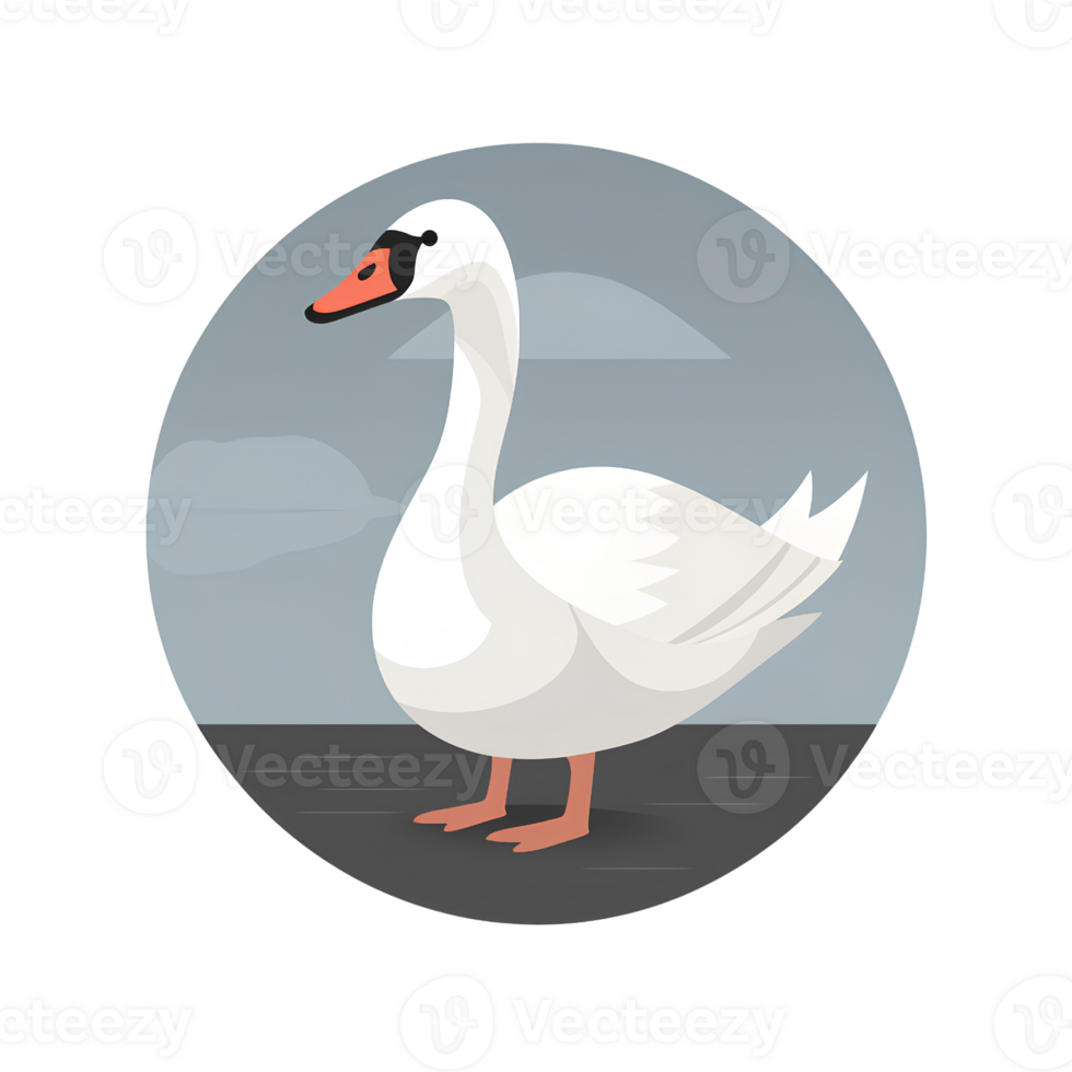 cartoon goose ai generative png
