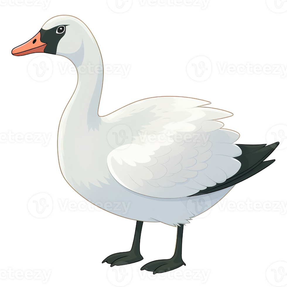 cartoon goose ai generative png