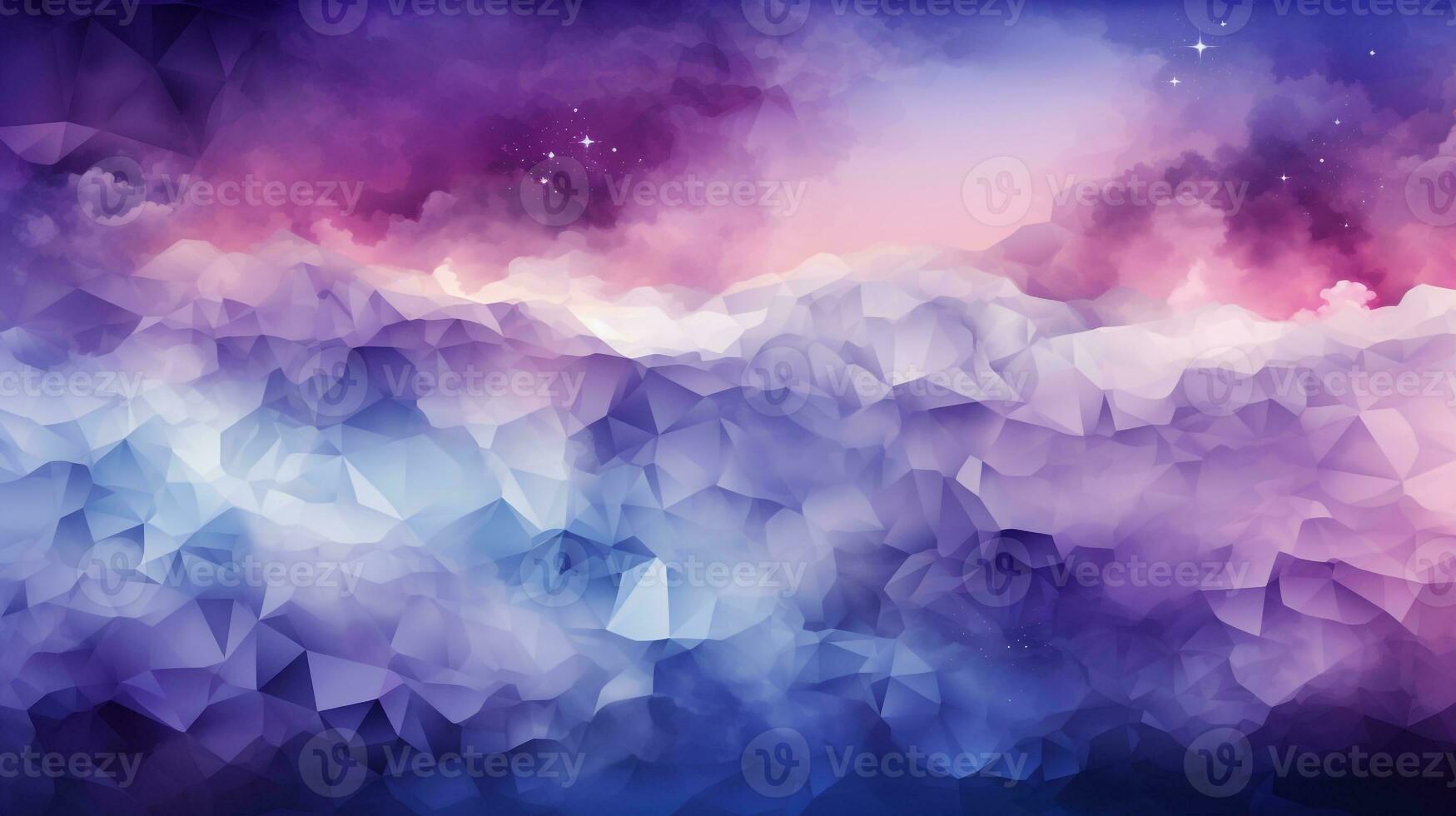 purple polygon background ai photo