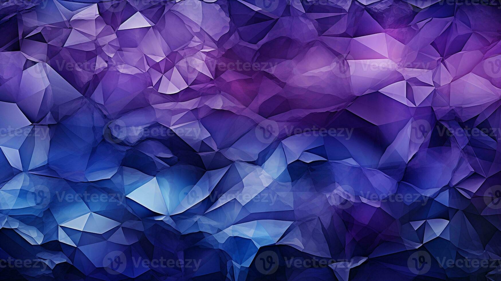 purple polygon background ai photo