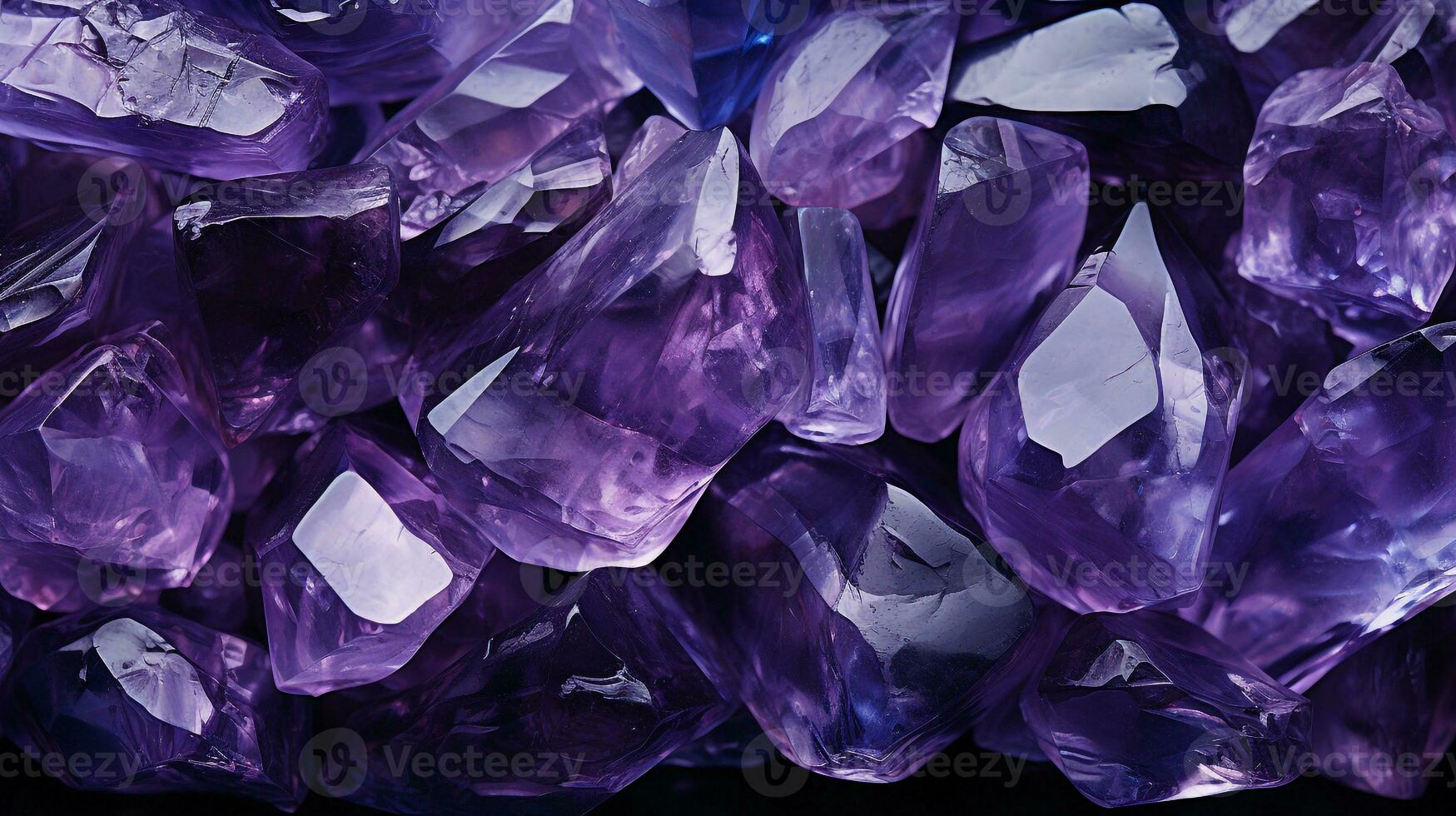 purple polygon background ai photo