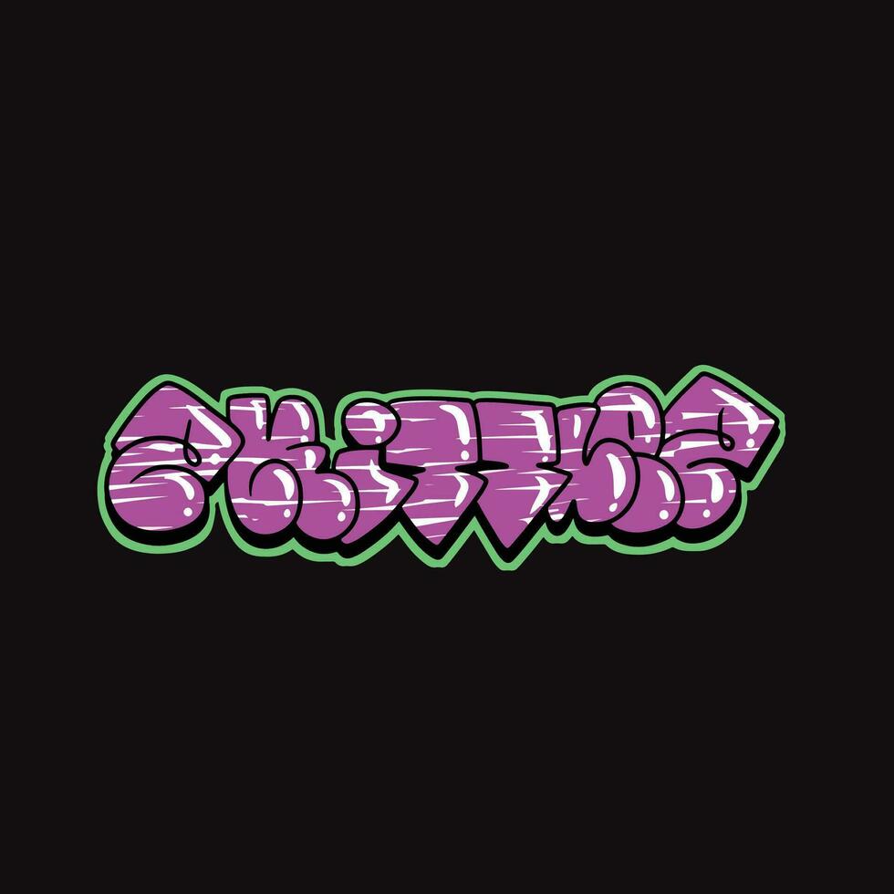 graffiti vector tagging letter word text street art mural hand draw
