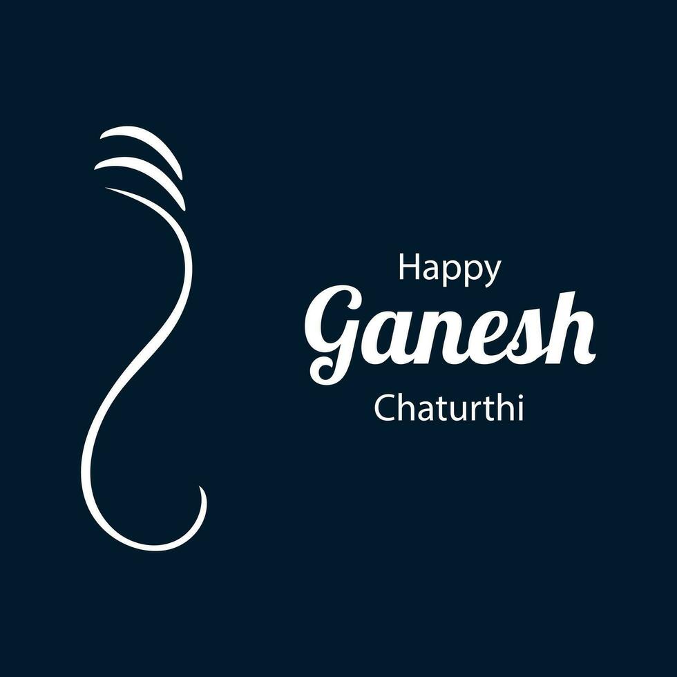 Happy Ganesh Chaturthi Indian Hindu Festival Vector Celebration