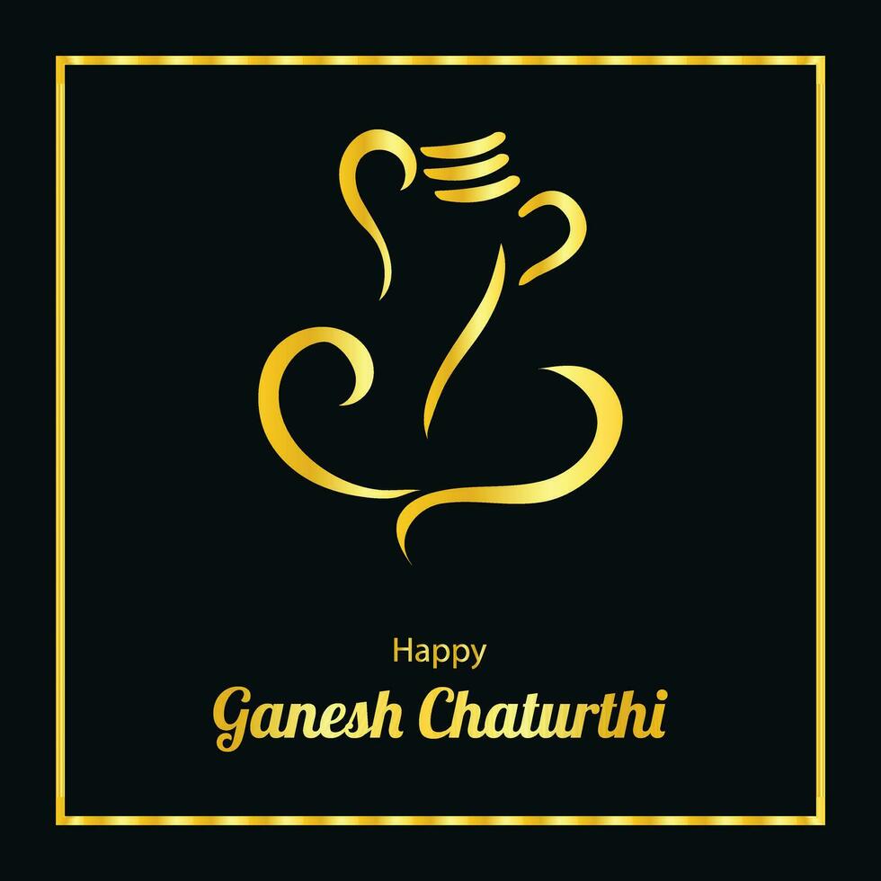 Happy Ganesh Chaturthi Indian Hindu Festival Vector Celebration