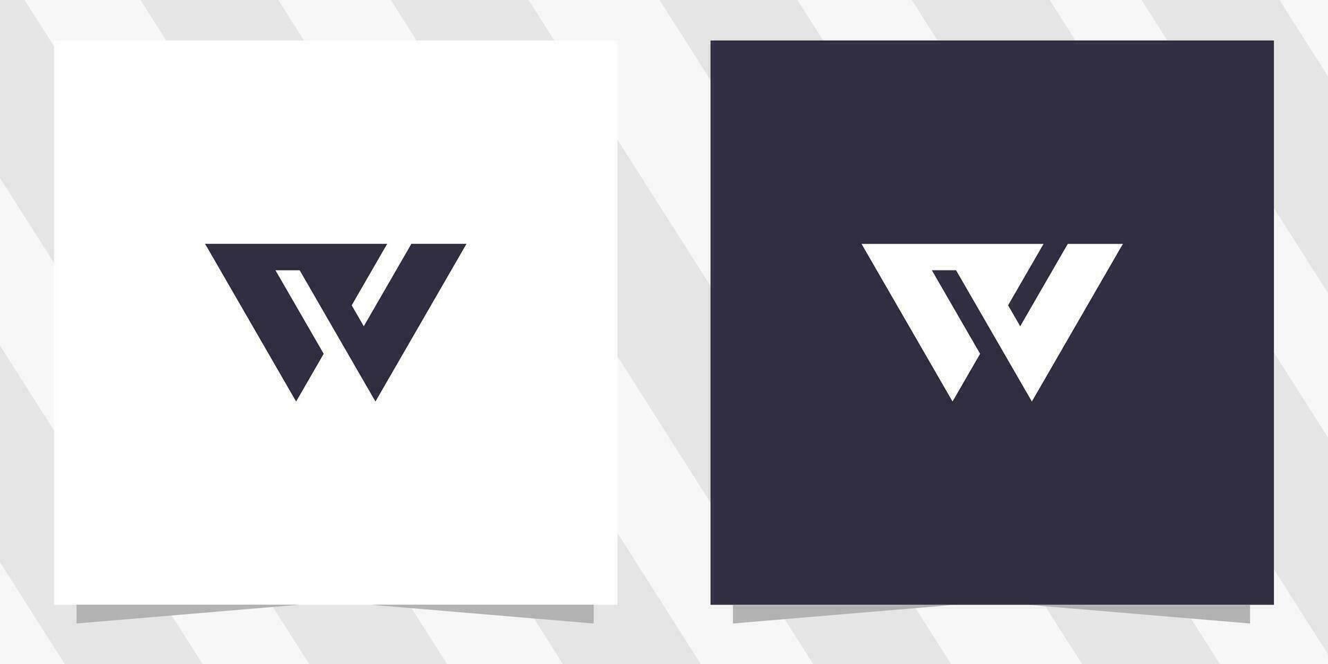 letter wc cw logo design vector