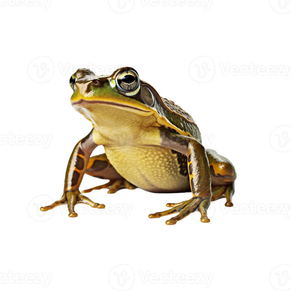 Frog isolated on transparent background, created with generative AI png