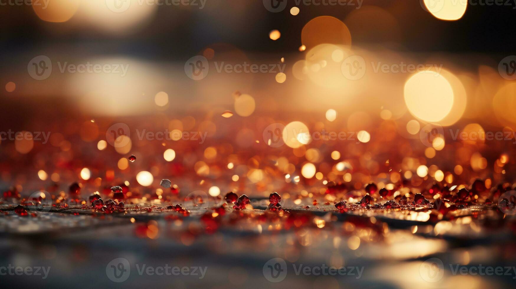 Background red Bokeh ai photo