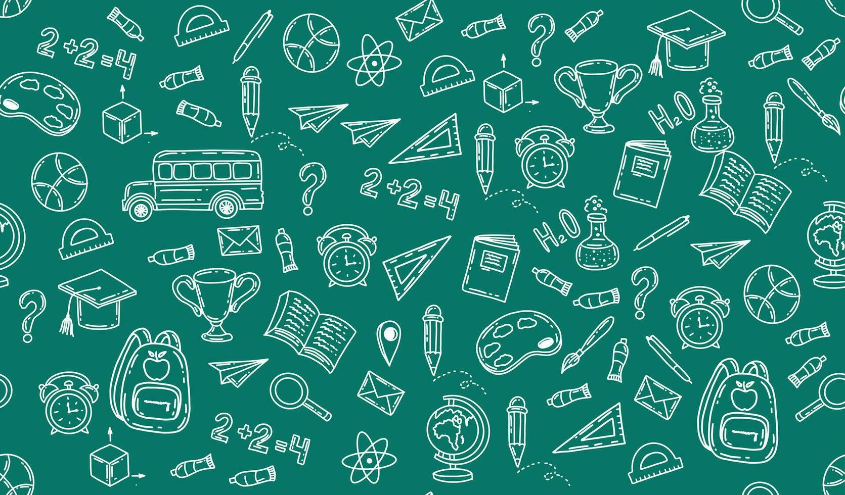Back to School pattern, vector. vector