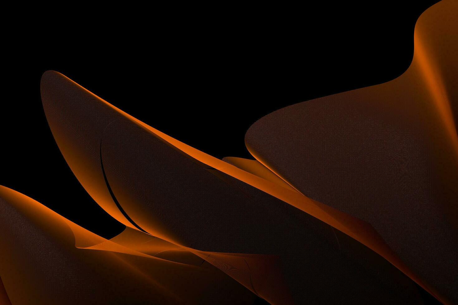 Abstract orange lined background free vector Free Vector