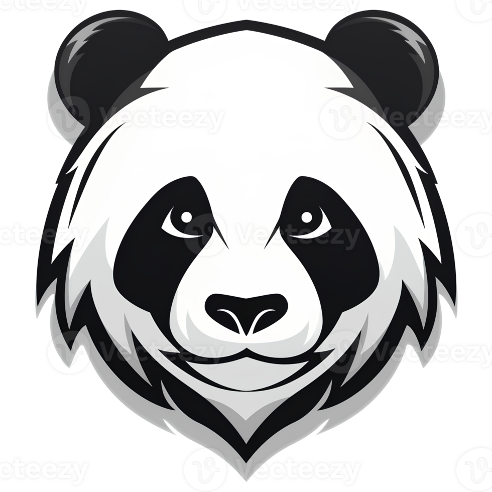 cartoon panda ai generative png
