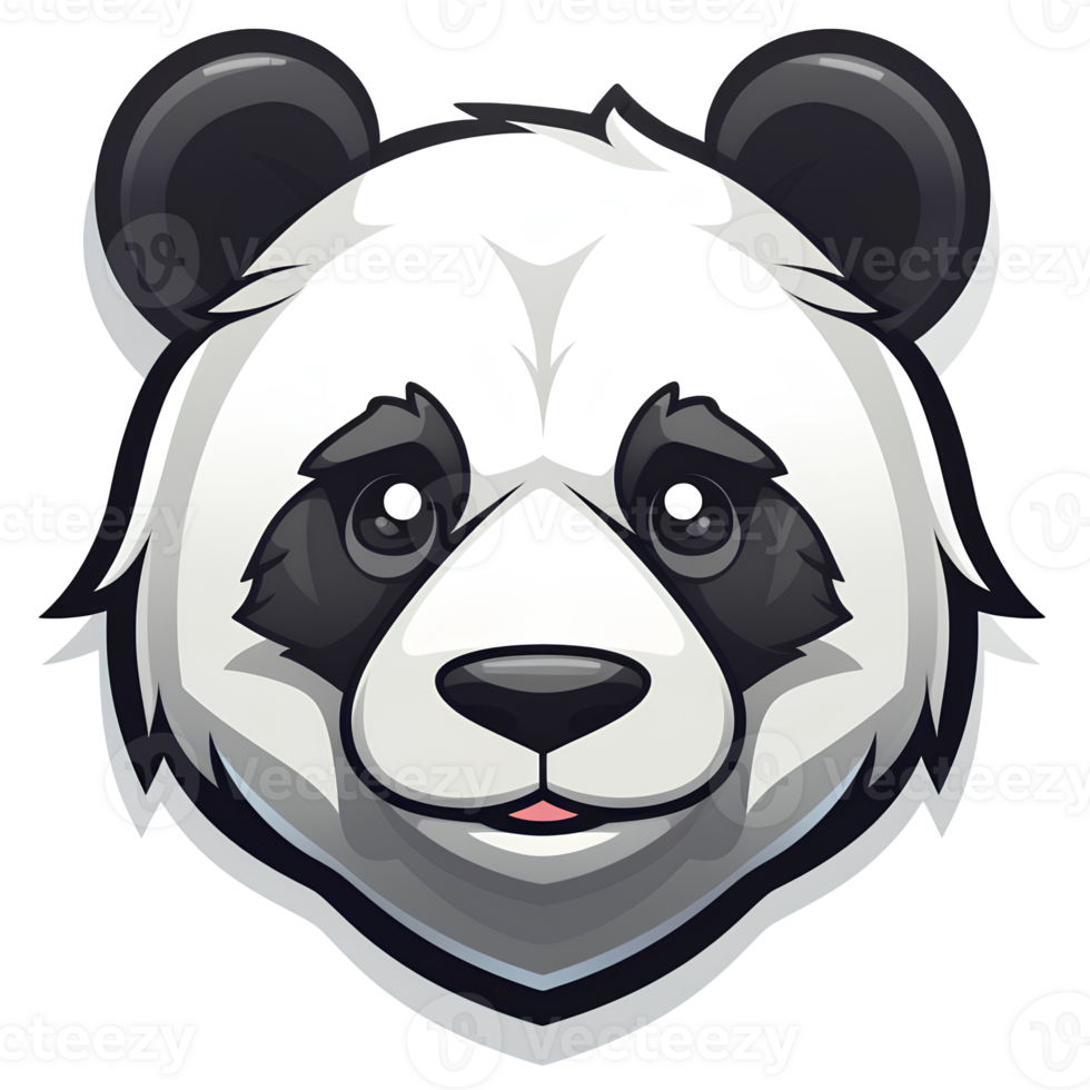 cartoon panda ai generative png