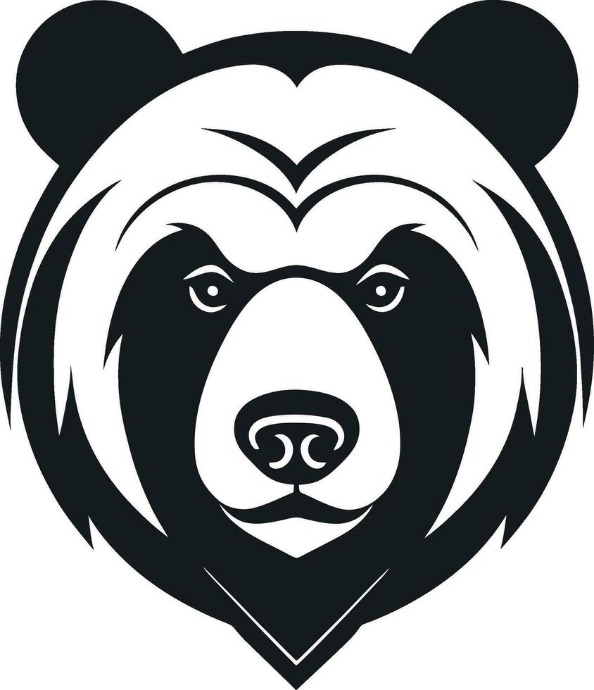 bear logo vector angry ferocious brave scary beast wild exuberant grizzly nature forest