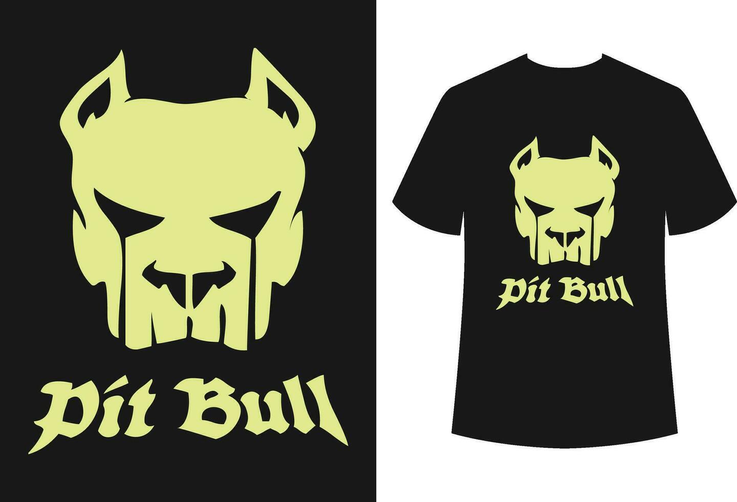 pitbull perro camiseta diseño vector