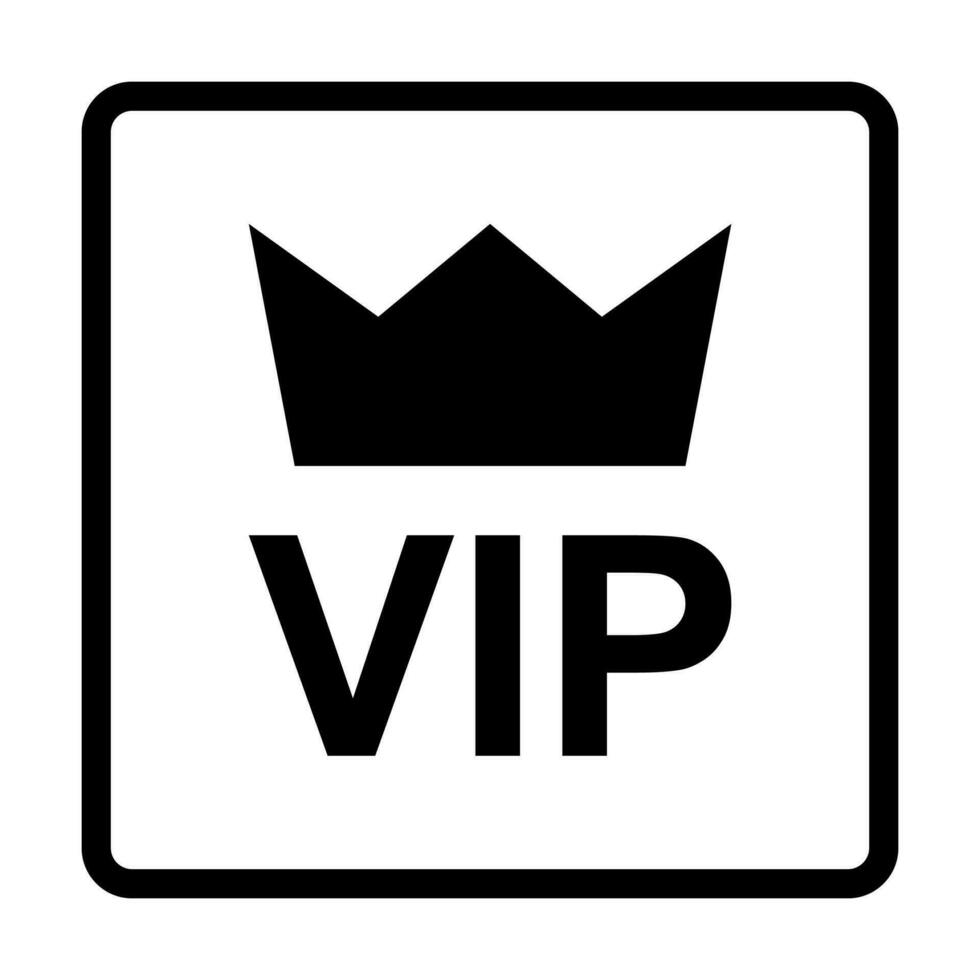 VIP icon for graphic design, logo, website, social media, mobile app, UI vector