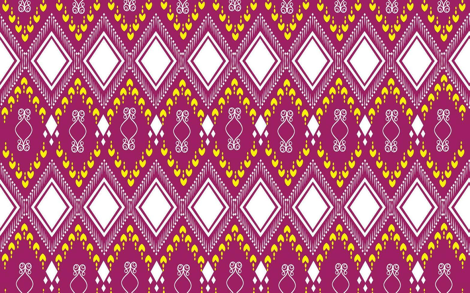 Geometry, abstract, fabric, textile, indigenous traditional seamless pattern on pink background. vector illustration.