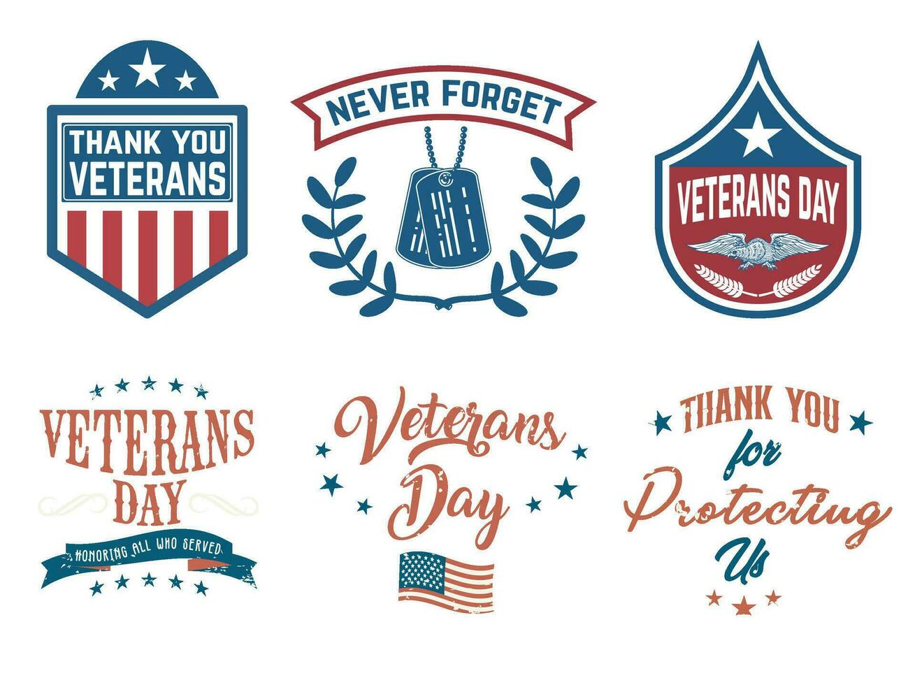 Veterans Day Honoring Military vector