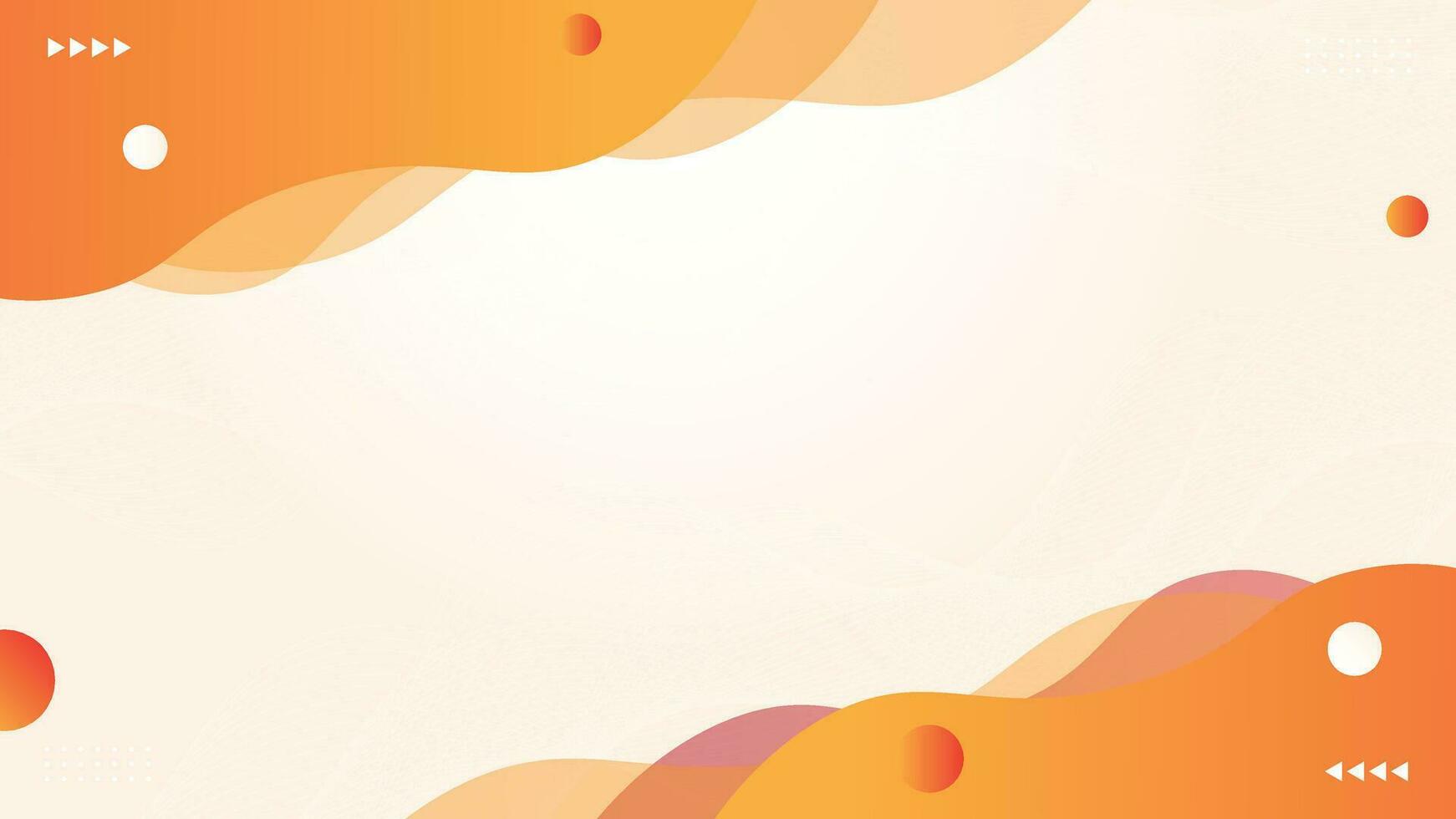 Abstract Orange Wave Background vector
