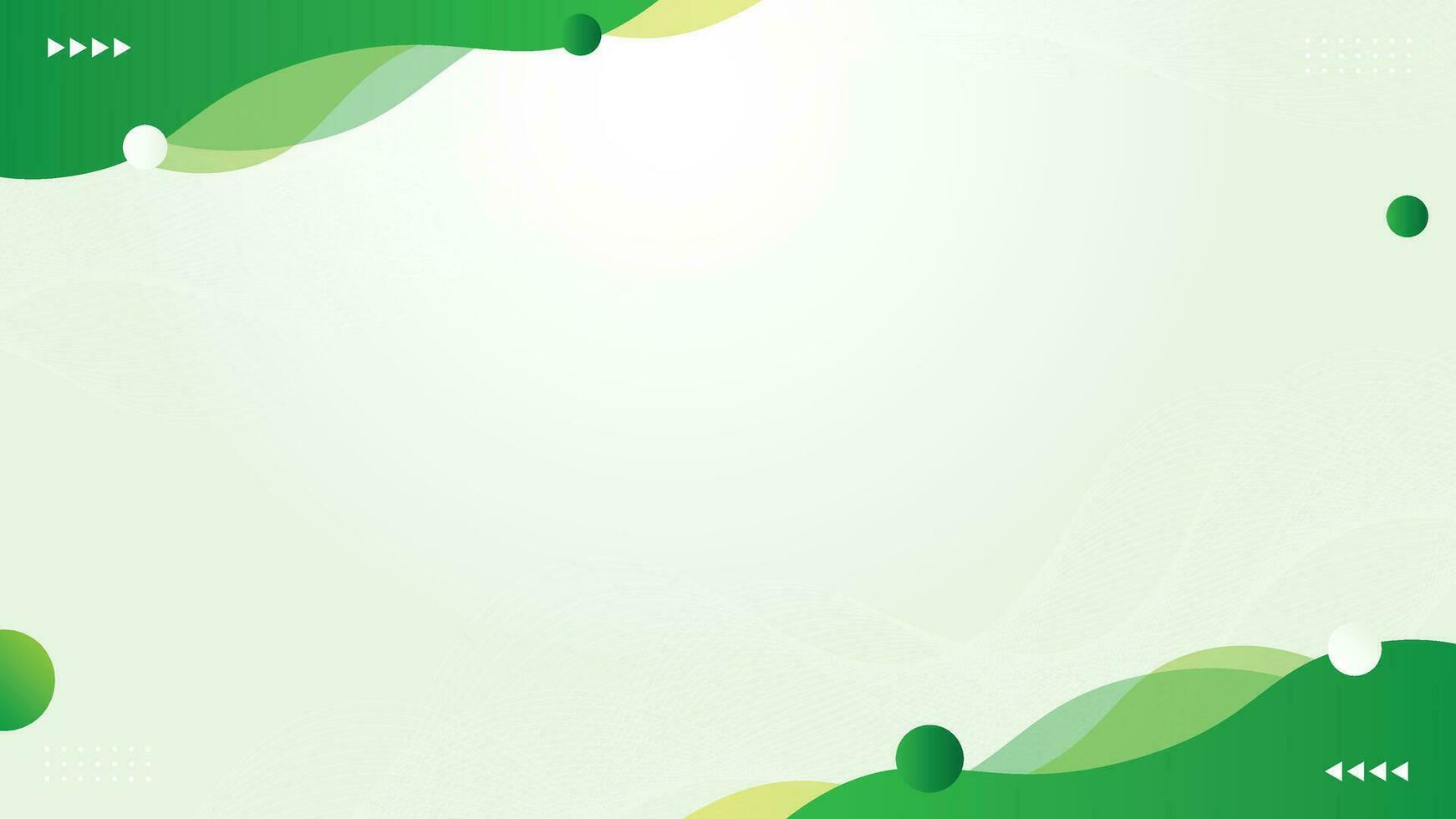 fondo de onda verde abstracto vector