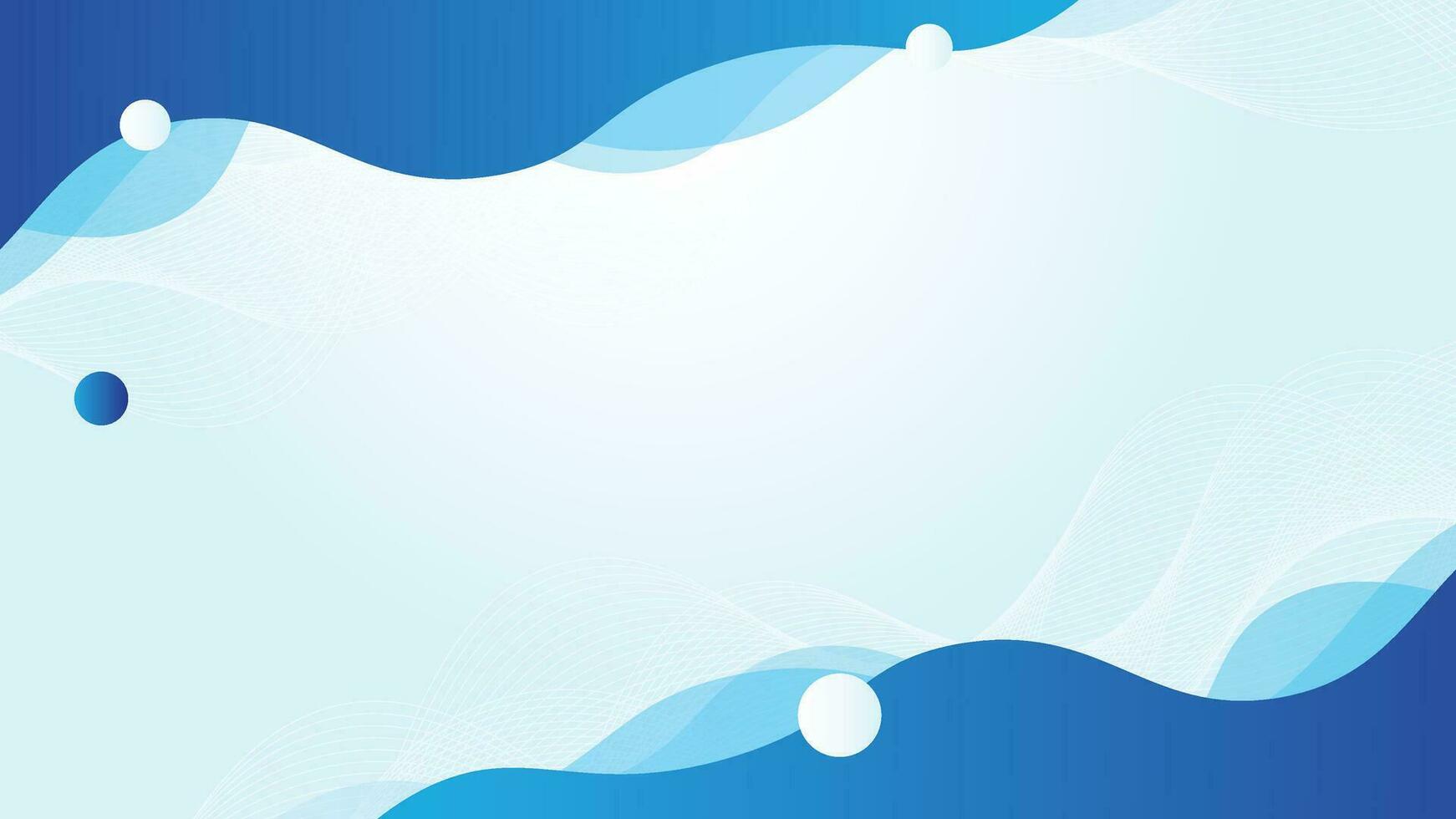 Abstract Blue wave background vector