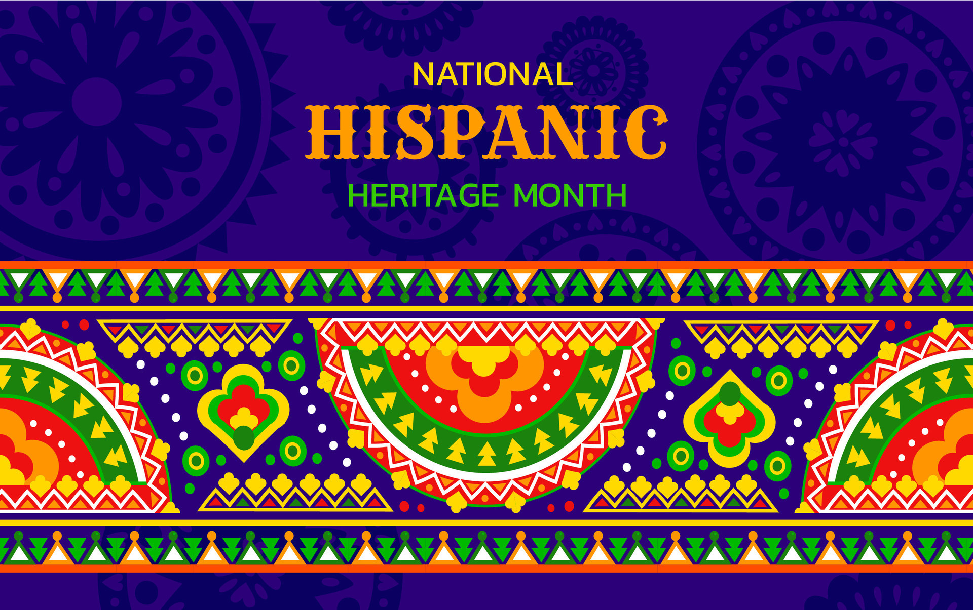 Hispanic Heritage Month Banner With Floral Pattern 28284028 Vector Art Hispanic Heritage Month Banner With Floral Pattern 28284028 Vector Art