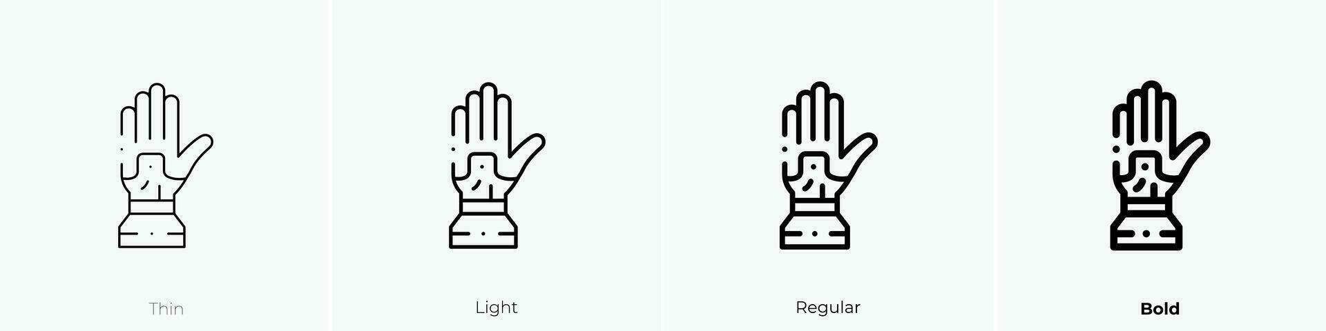 technological icon. Thin, Light, Regular And Bold style design isolated on white background vector