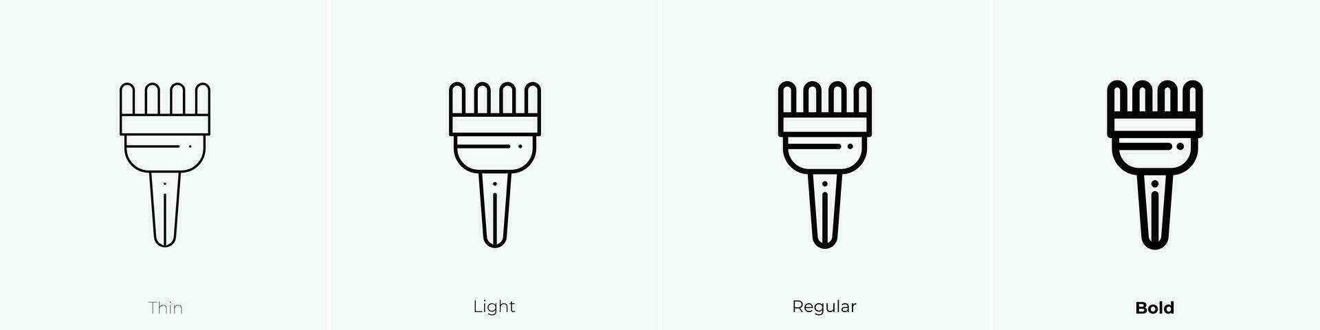 tint icon. Thin, Light, Regular And Bold style design isolated on white background vector