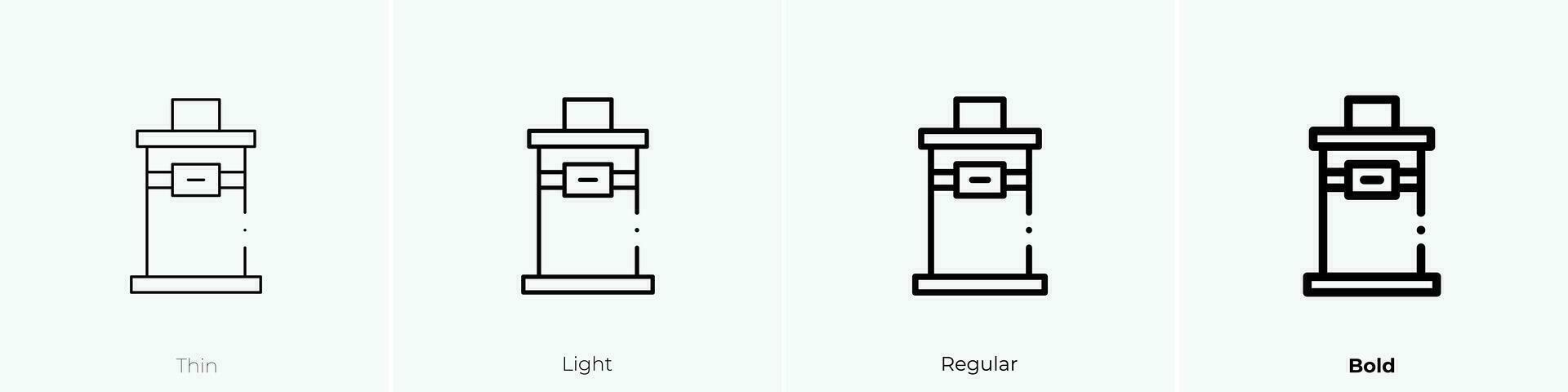 tzedakah icon. Thin, Light, Regular And Bold style design isolated on white background vector