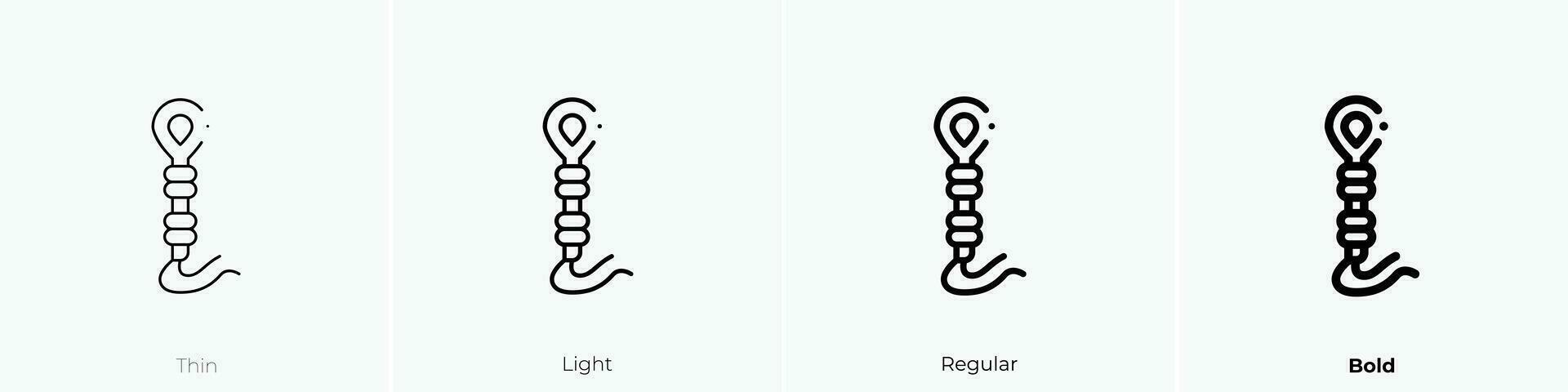 tzitzit icon. Thin, Light, Regular And Bold style design isolated on white background vector