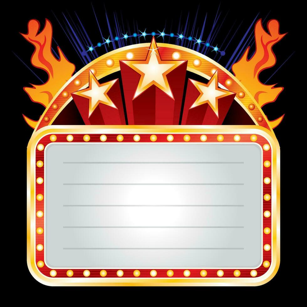 Hot event invitation sign vector