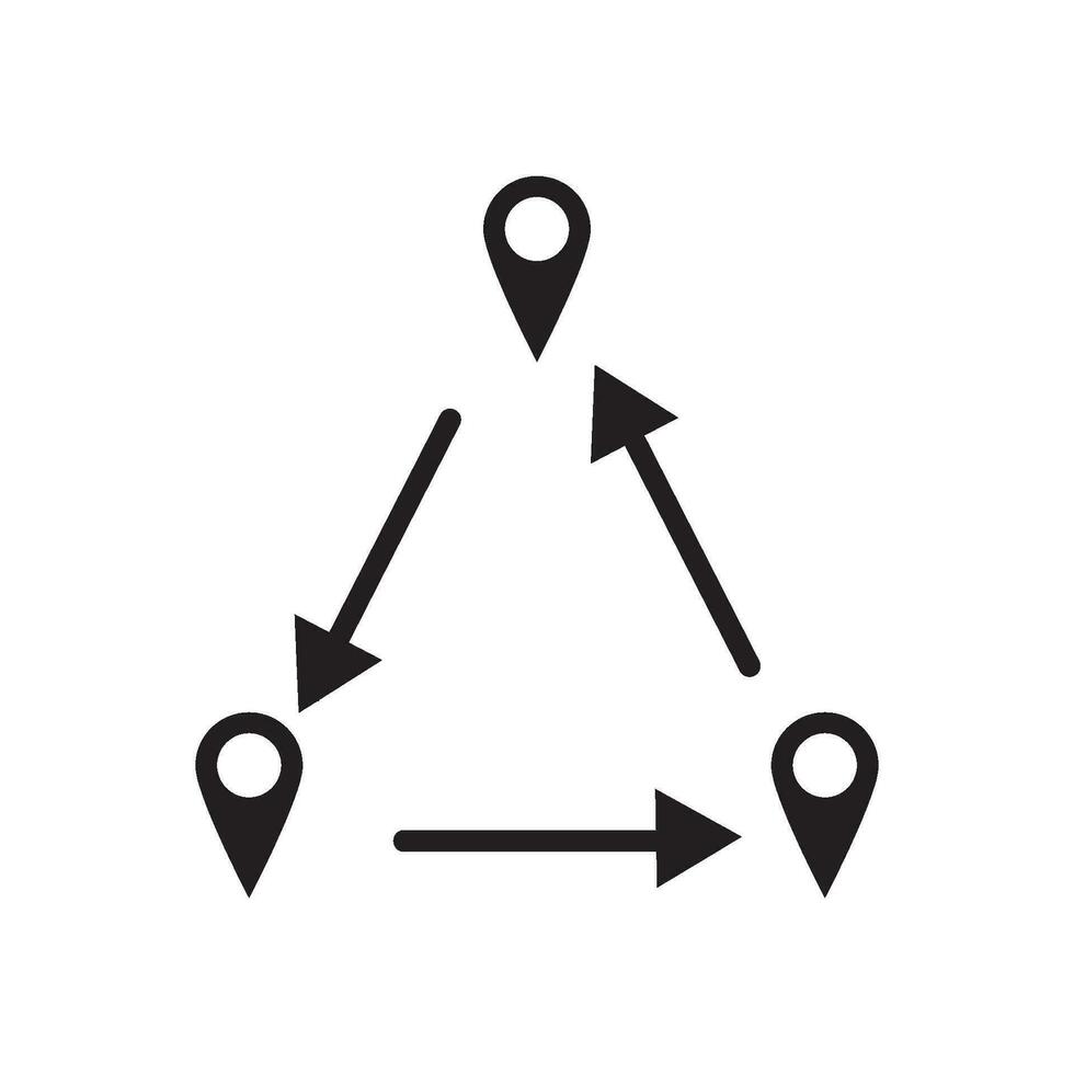 coordinate icon vector