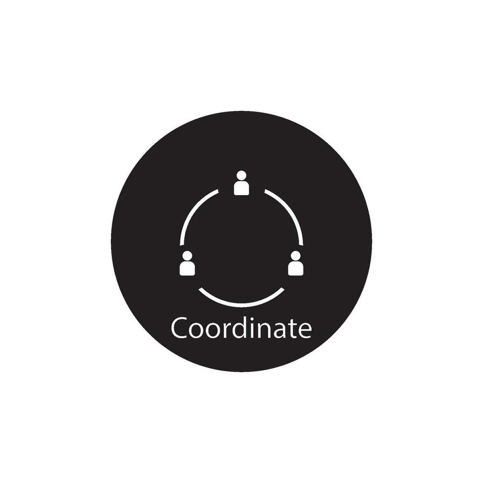 coordinate icon vector