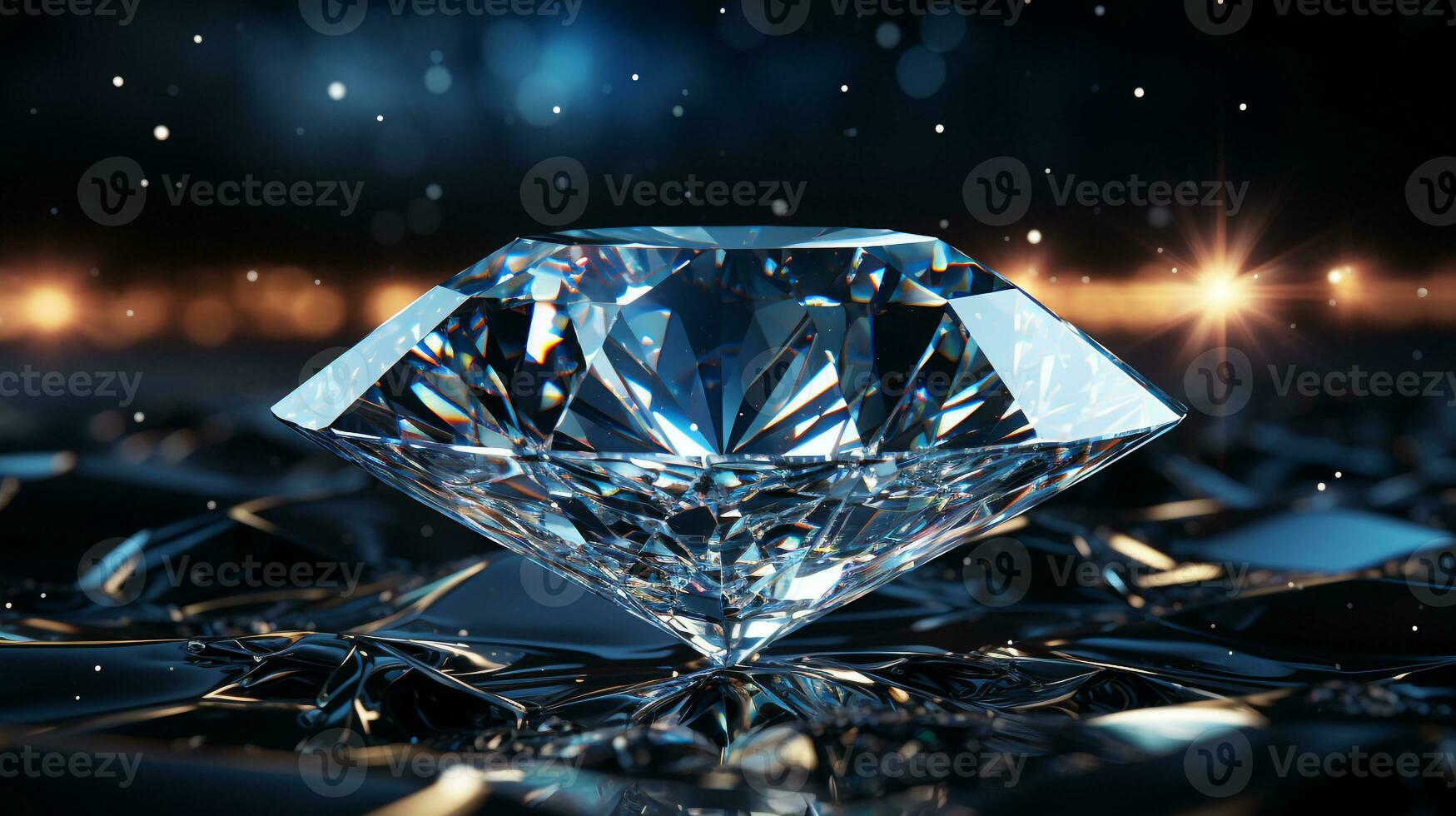 Beautiful shiny gem background ai photo