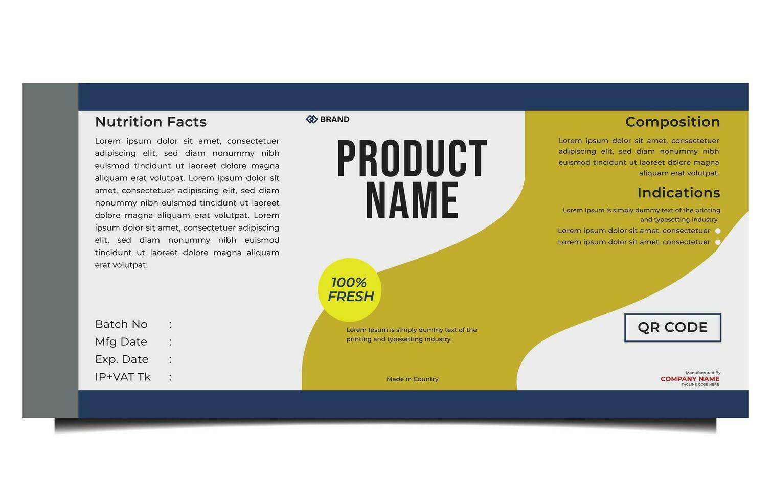 New Product Packaging Jar Level design vector