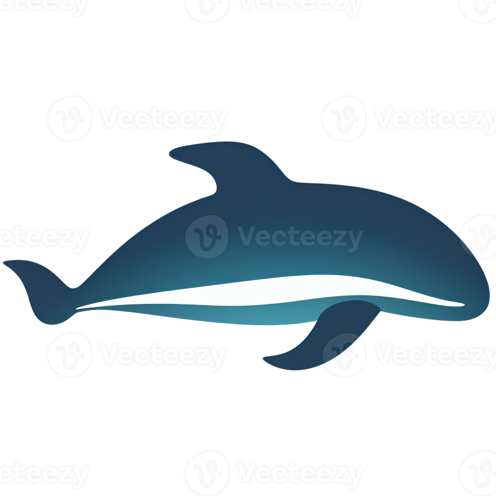 cartoon whale ai generative png