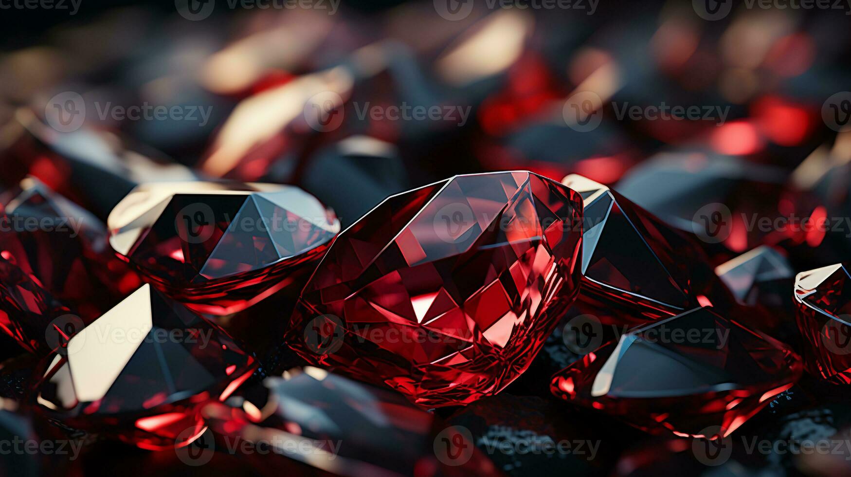 background red diamond ai photo