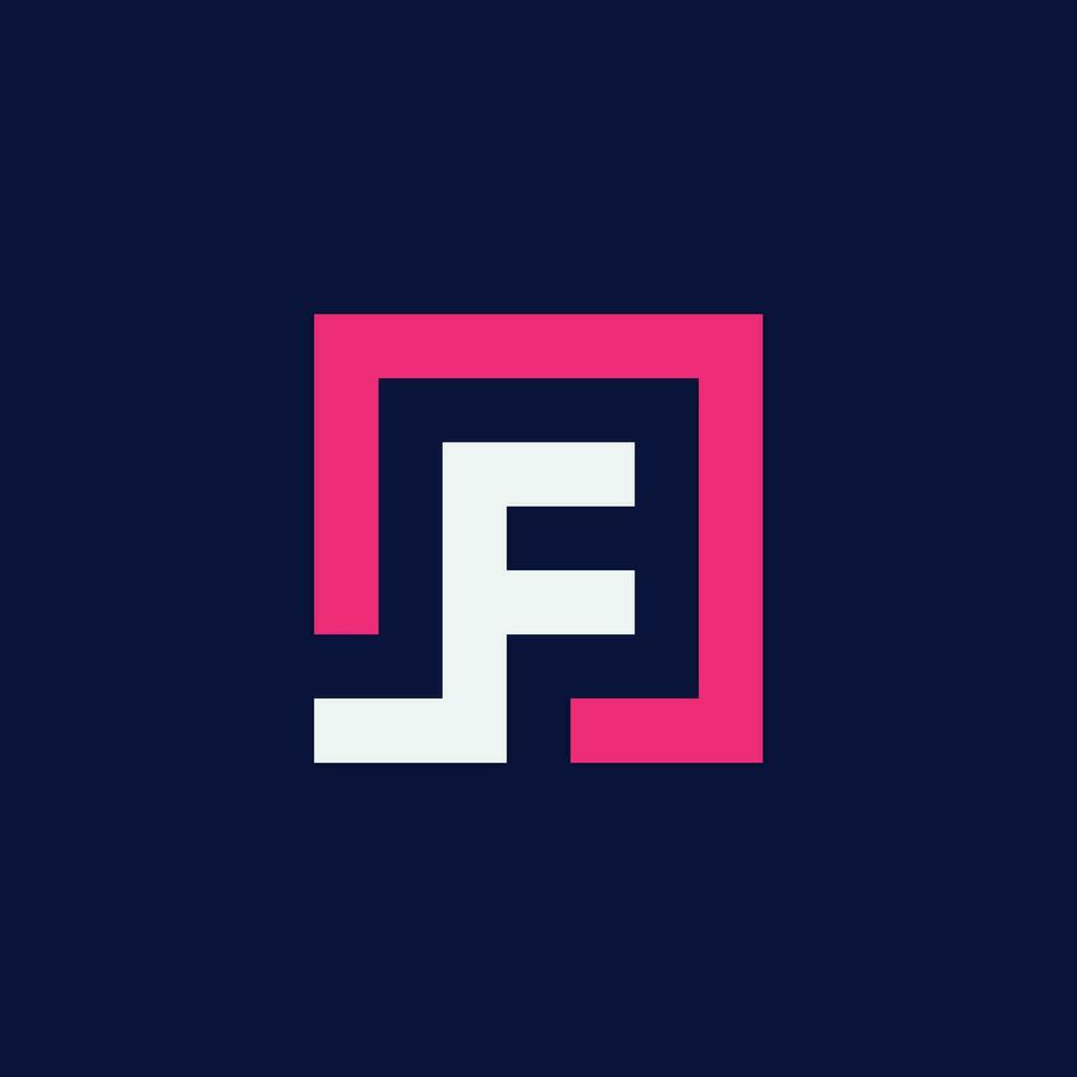 Logo design letter F Elegant modern. Vector template