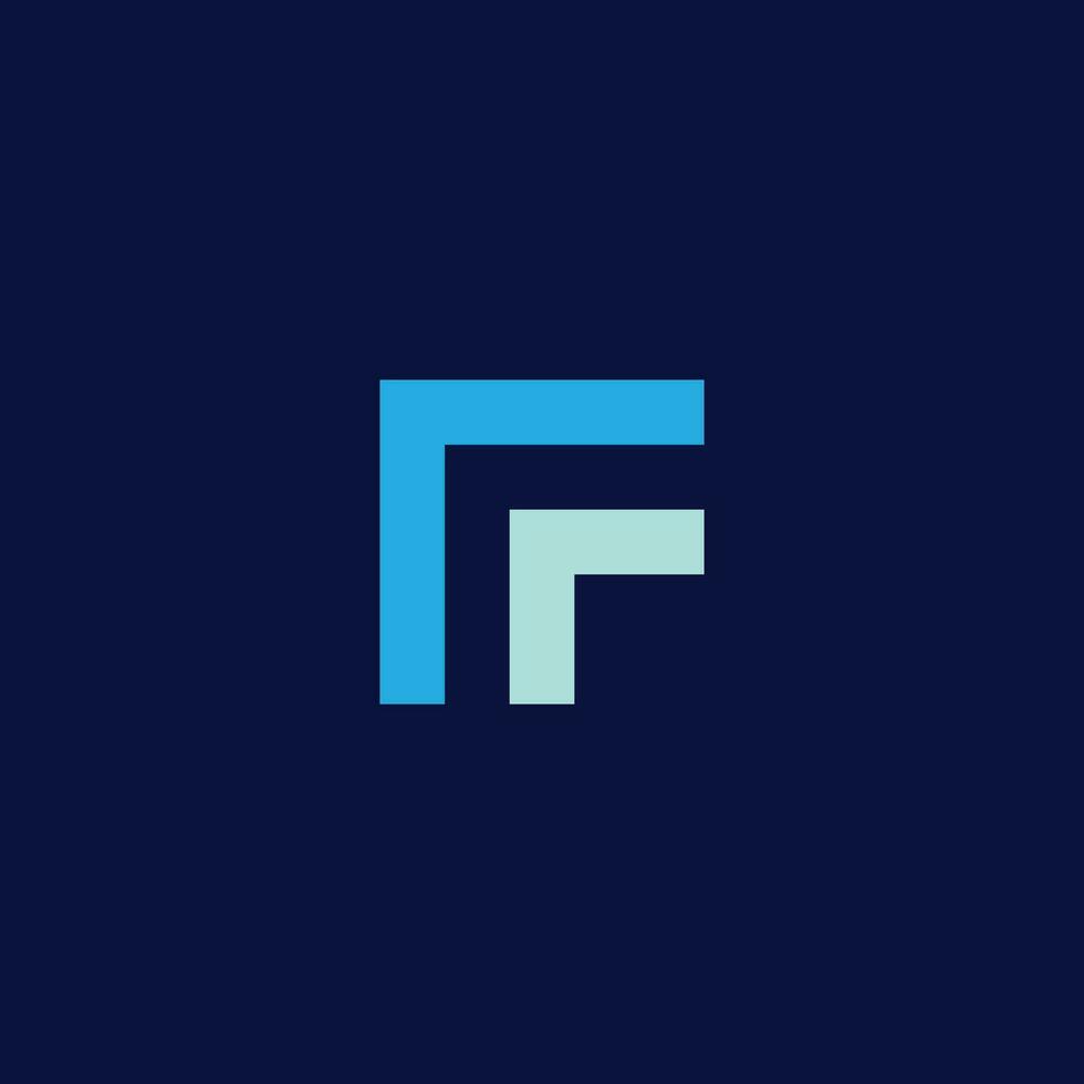 Logo design letter F Elegant modern. Vector template