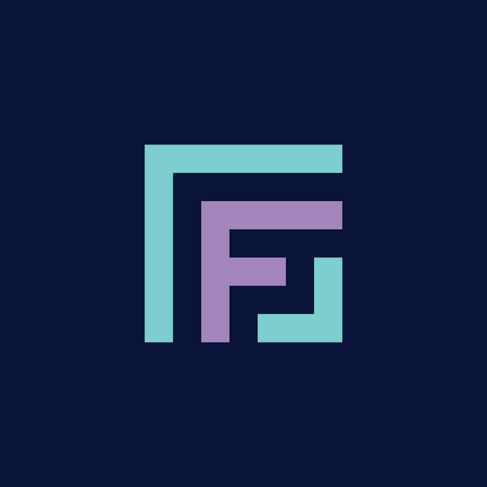 Alphabet letter icon logo F vector